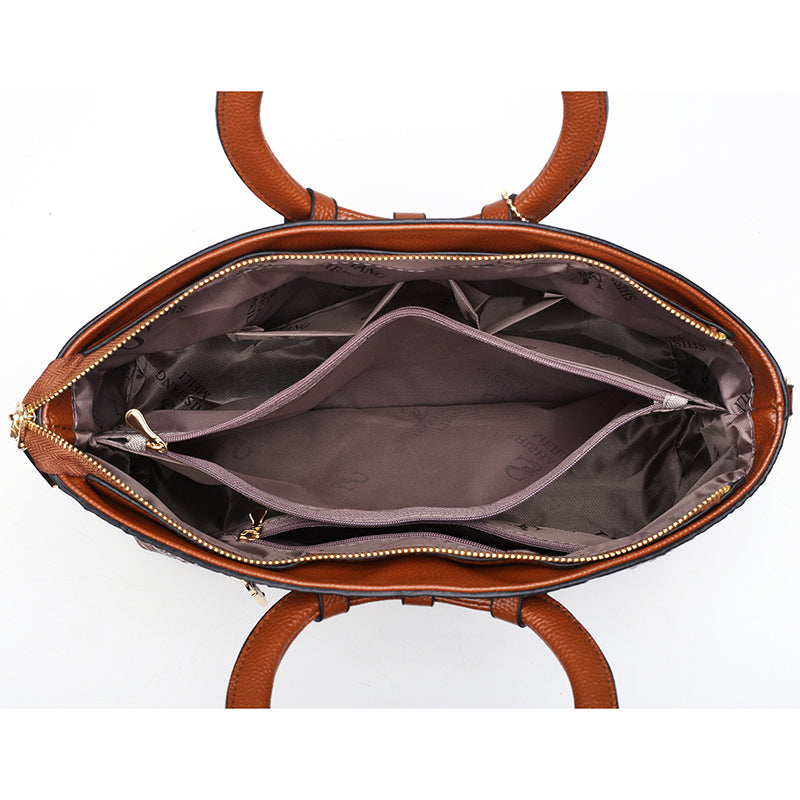 Alfrida | Elegant handbag with sophisticated crochet effect