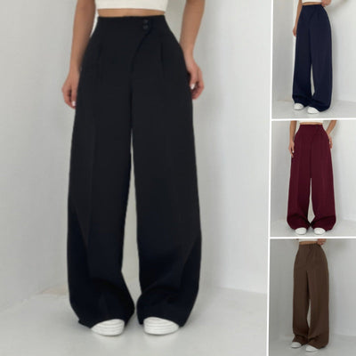 Fashionable, casual and versatile straight-leg trousers