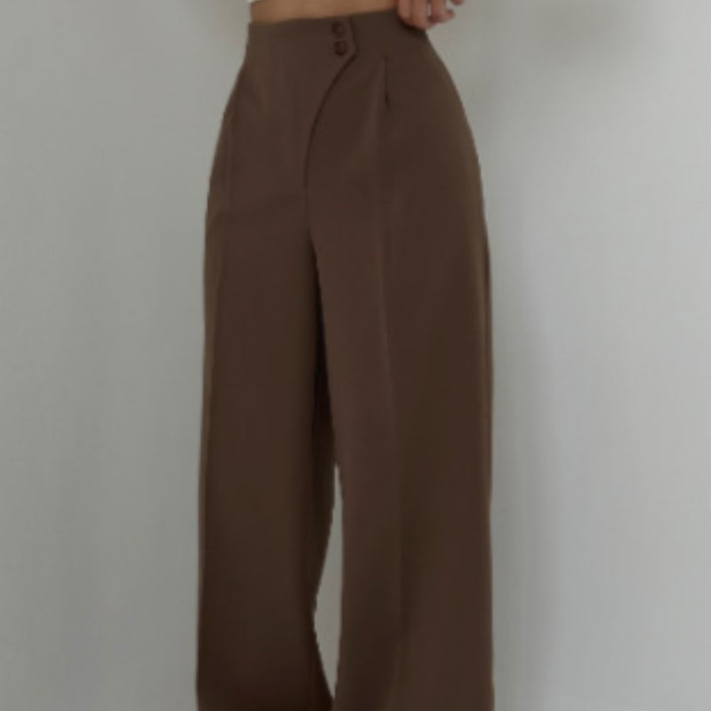 Fashionable, casual and versatile straight-leg trousers