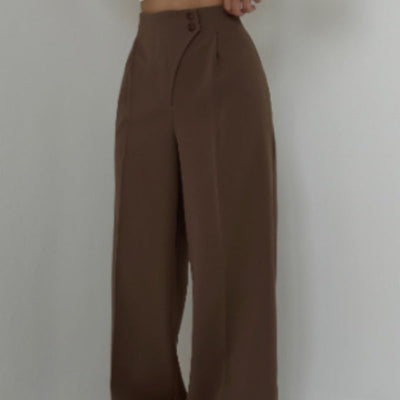 Fashionable, casual and versatile straight-leg trousers