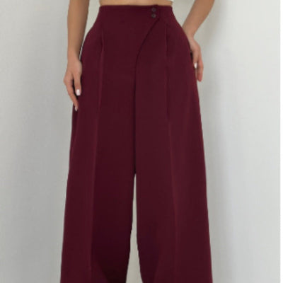 Fashionable, casual and versatile straight-leg trousers